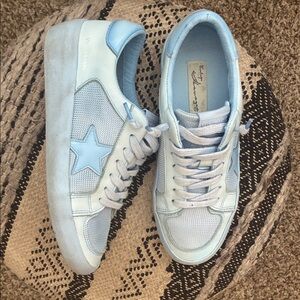 Vintage Havana Women's Light Blue Slip- On Sneakers